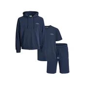 JACK & JONES Trenirka za tek JJCOLLEGE mornarska/bela