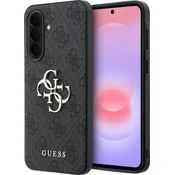 Guess PU 4G Metal Logo zadnji pokrov za Samsung Galaxy A37 siv