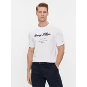 TOMMY HILFIGER Majica  mornarska / rdeča / črna / bela
