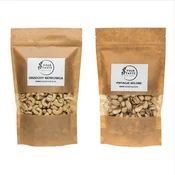 Komplet - soljene pistacije 500 g + indijski oreščki 500 g