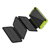 Prenosni polnilnik RealPower PB-20000 Solar, 20000 mAh, brezžično polnjenje