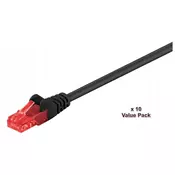 MicroConnect U/UTP CAT6 2M črne barve 10 kosov