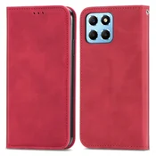 Rdeča Elegantna Flip torbica (Honor X6)