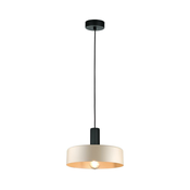 Luster na sajli LATTE 1xE27/60W/230V bež/crna