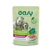 Oasy | Dog Mature Trakovi v omaki puran & grah 100g