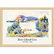 Plakat z okvirjem 45x35 cm Henri-Edmond Cross – Wallity