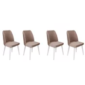 Conceptum Hypnose Set 4 trpezarijske stolice Tutku Bež-Beli