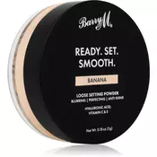 Barry M Ready Set Smooth matirajoč puder v prahu odtenek Banana 5 g