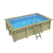 Drveni bazen AQUA 4,65x2,85 - V.1,24 m - sidrenje betoniranjem