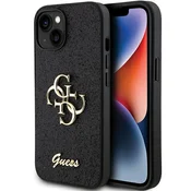 GUESS Maska za telefon iPhone 15 6.1 GUHCP15SHG4SGK, Glitter, Crna