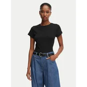 Tommy Hilfiger Majica WW0WW48702 Črna Slim Fit
