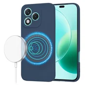 Silikonski ovitek Techsuit SoftFlex MagSafe za Honor 400 Lite - moder