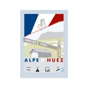 Kolesarski plakat Alp dHuez ZAKAJ TAM? 30 cm x 40 cm