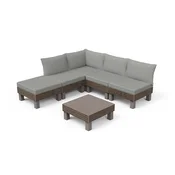 Celoten set vrtnega pohištva Elements orehovozelena