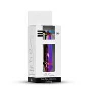 Gardj Europe Plug-Jewellery večbarvni penis PLUG – prozoren M