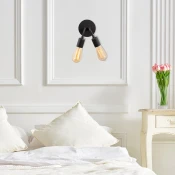 Opviq Zidna lampa E27 Socket, Crna