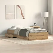 Krevetna konstrukcija s ladicama Umjetnicki hrast 90 x 190 cm