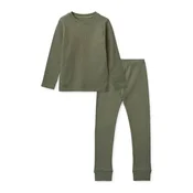 Liewood pidžama set Croydon Waffle, Faune green