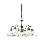 Kolarz 731.85.21 - Luster na lancu NONNA 5xE27/75W/230V zelena