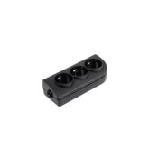 CABLETECH Mrežna uticnica 3x 230V crna GN-30-2