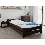 Postelja Emily 80 x 200 cm oreh Posteljno dno: Z lamelnim dnom, Vzmetnica: Vzmetnica Deluxe 10 cm