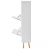 VEVOR omara za čevlje 2 predala z vrhnjim predalom za shranjevanje 80x237x1205 cm bela