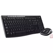 Logitech Wireless MK270, Wireless Mouse & Keyboard, YU, USB, Black