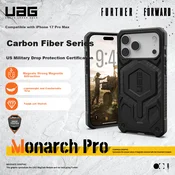 UAG Maska za mobilni telefon iPhone 17 Pro Max, Crna