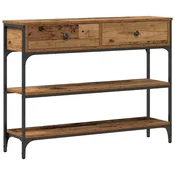 Vidaxl Konzolna miza Star les 100 x 25 x 75 cm Konstruiran les