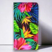 Preklopna torbica pink flowers za Samsung Galaxy A73 5G