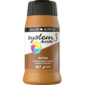 Daler Rowney System3 Akrilna barva Raw Sienna 500 ml 1 kos