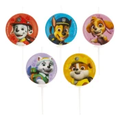 Tortinske sveče Paw Patrol 3cm 5ks - Dekora