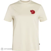 Fjällräven Fox Boxy Logo ženska majica s kratkimi rokavi, kreda bela (XL)