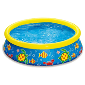 AZURO Otroški bazen QUICK SET z napihljivim robom – rumen 1.52x0.38 m