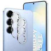 Overboard 2x kaljeno steklo zaščitno steklo za kamero za Samsung Galaxy S25 FE, prozorno