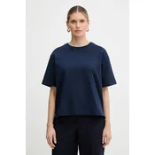 Bombažna kratka majica Weekend Max Mara MULTID