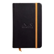 Notes A6, Rhodia Rhodiarama webnotebook, diktando, crni