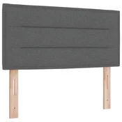 Vidaxl Vzglavje Temno siva 90 cm blago