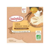 BABYBIO Pocket krema, vanilija, zdrob (4x 85 g)