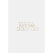 Stradivarius Set Od 9 Naušnica S Obrucem I Leptirom Gold Os