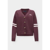 GAP Pletena jopa burgund/bela