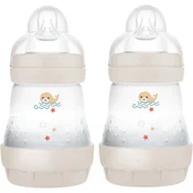 MAM Perfect Star Anti-colic Bottle antikolična steklenička 0m+ Beige 2x160 ml