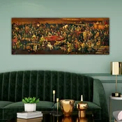 Wallity Dekorativna slika na platnu, 30x80cm, Šarena