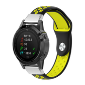 Silikonski pas za uro Garmin Approach S60 Dots s priborom za menjavo - rumen