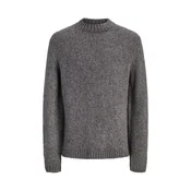 JACK & JONES Pulover JORSALAMANCO temno siva