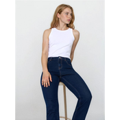 Sinsay - Straight leg push-up farmerke - steel blue