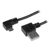 StarTech.com 1m 3 ft Micro-USB Cable with Right-Angled Connectors - M/M - USB A to Micro B Cable - 3ft Right Angle Micro USB Cable (USB2AUB2RA1M) - USB cable - 1 m