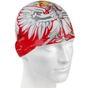Mad wave poland swim cap white/red