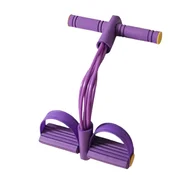 INF 6-Cevni Trak za Upor z Nožnimi Pedali – Vadba za Trebuh in Jedro, Joga in Fitnes za Domačo Telovadnico Purple, (5000243243)