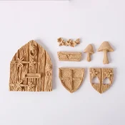 Upogljiv les Pentart Fairy Tale komplet 6 x 5 cm 7 kosov